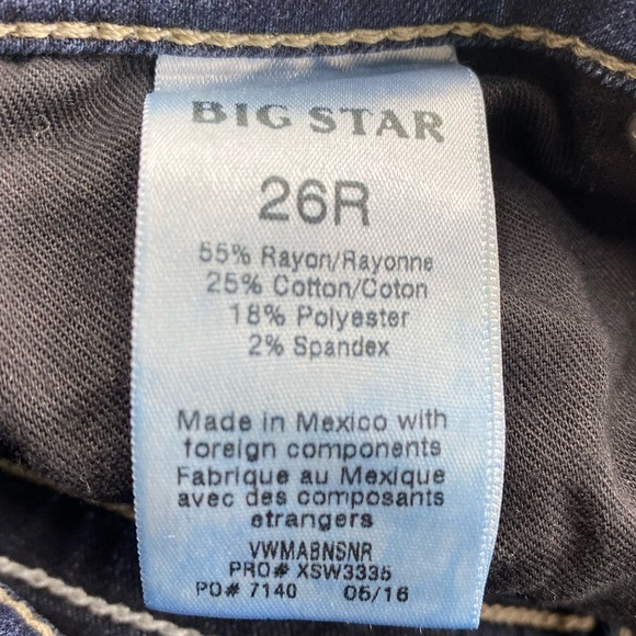 💕SALE💕 Big Star Maddie Boot Premium Denim Jeans - Picture 10 of 12